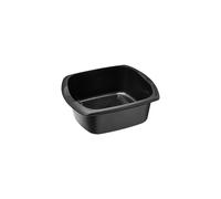 Addis Rectangular Washing Up Bowl, Soft Black, 9.5 Litre