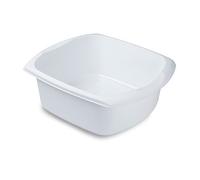 Addis Rectangular Washing Up Bowl, White, 9.5 Litre
