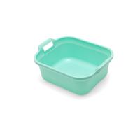 Addis Rectangular Washing Up Bowl with Handles, Blue Haze, 39 x 32 x 14 cm