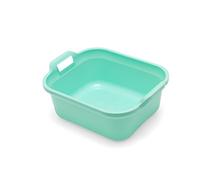 Addis Rectangular Washing Up Bowl with Handles, Blue Haze, 39 x 32 x 14 cm