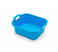 Addis Rectangular Washing Up Bowl with Handles, Plastic, Blue, 39 x 32 x 14 cm
