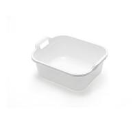 Addis Rectangular Washing Up Bowl with Handles, White, 39 x 32 x 14 cm