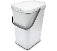 Addis Recycling 18 litres White Caddy With Metallic Carrying Handle