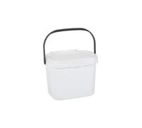 Addis Recycling Refuse Compost Bin Bucket Kitchen Caddy White