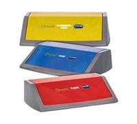 Addis Red/Yellow/Blue Recycling Bin Kit Lids Metallic (3 Pack)