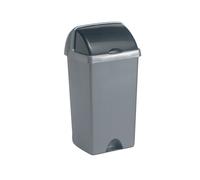 Addis Roll Top Bin 50 Litre Metallic AG813417