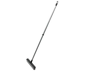 Addis Rubber Broom In Metallic Grey - Perfect For Sweeping Carpets