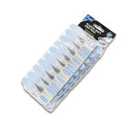 Addis Soft Clip Plastic Large Clothes Washing Line Pegs - Pack of 20