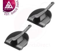 Addis Dustpan and Soft Brush Set Metallic