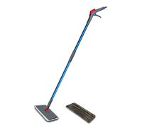 Addis Spray Mop Go Duo Microfibre Flat Floor Mop with Integral Water Tank Handle and Extra Replacement Pad MOB, Blue