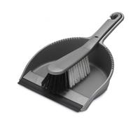 Addis Stiff Dustpan And Brush Set Metallic Silver