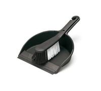 Addis Stiff Dustpan & Brush Black