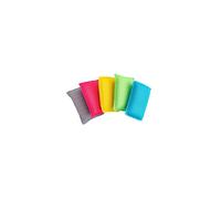 Addis Super Sponge 518489, 5 Pack - 100% Microfibre, Non-Scratch, Multi-Colored Cleaning Sponges for Various Surfaces