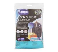 Addis Vacuum Storage Hanging Clothes Bag 60 X 100Cm Clear Air Tight Waterproof Space Saving Reusable