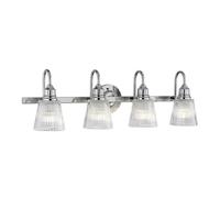 Addison 4 Light Wall Light Polished Chrome IP44 Netlighting Grey One Size