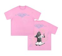Addison Rae T-Shirt 2025 The Addison Tour Merch Crewneck Short Sleeve Cotton Tee Men Women Streetwear Tops (Pink,S)