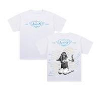 Addison Rae T-Shirt 2025 The Addison Tour Merch Crewneck Short Sleeve Cotton Tee Men Women Streetwear Tops (White,S)