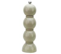 Addison Ross Bobbin Salt or Pepper Mill - Easy Twist Ceramic Grinder - Sustainable Rubber Wood - Modern Design - Ideal Wedding Gifts or Housewarming Gift - Kitchen Accessories - Cappuccino - 24cm