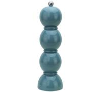 Addison Ross Bobbin Salt or Pepper Mill - Easy Twist Ceramic Grinder - Sustainable Rubber Wood - Modern Design - Ideal Wedding Gifts or Housewarming Gift - Kitchen Accessories - Chambray Blue - 24cm