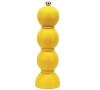 Addison Ross Bobbin Salt or Pepper Mill - Easy Twist Ceramic Grinder - Sustainable Rubber Wood - Modern Design - Ideal Wedding Gifts or Housewarming Gift - Kitchen Accessories - Yellow - 24cm