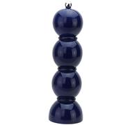 Addison Ross Bobbin Salt or Pepper Mill - Easy Twist Ceramic Grinder - Sustainable Rubber Wood - Modern Design - Ideal Wedding Gifts or Housewarming Gift - Kitchen Accessories - Navy - 24cm