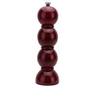 Addison Ross Bobbin Salt or Pepper Mill - Easy Twist Ceramic Grinder - Sustainable Rubber Wood - Modern Design - Ideal Wedding Gifts or Housewarming Gift - Kitchen Accessories - Cherry - 24cm