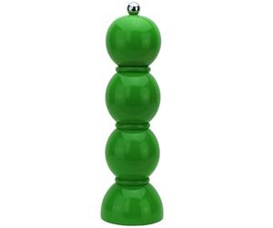 Addison Ross Bobbin Salt or Pepper Mill - Easy Twist Ceramic Grinder - Sustainable Rubber Wood - Modern Design - Ideal Wedding Gifts or Housewarming Gift - Kitchen Accessories - Leaf - 24cm
