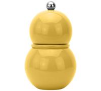 Addison Ross Chubbie Bobbin Salt or Pepper Mill - Easy Twist Ceramic Grinder - Sustainable Rubber Wood - Modern Design - Ideal Wedding or Housewarming Gift - Kitchen Accessories - Buttercream - 12cm
