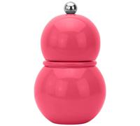 Addison Ross Chubbie Bobbin Salt or Pepper Mill - Easy Twist Ceramic Grinder - Sustainable Rubber Wood - Modern Design - Ideal Wedding or Housewarming Gift - Kitchen Accessories - Watermelon - 12cm