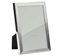 Addison Ross Herring Bone Photo Frame 8x10cm - Portrait or Landscape Display - Ideal Picture Frames for Gifting - Gift for Weddings, Birthday, Anniversary - Modern Design - Silver - 5mm