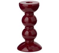 Addison Ross Lacquered Candlestick Holder - High Gloss Finish - Elegant Room Decor - Perfect for LED Candles for Living Room - Perfect for Home Decoration (Cherry, 14cm)