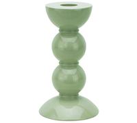 Addison Ross Lacquered Candlestick Holder - High Gloss Finish - Elegant Room Decor - Perfect for LED Candles for Living Room - Perfect for Home Decoration (Sage, 14cm)