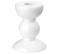 Addison Ross Lacquered White Candlestick Holder - High Gloss Finish - Elegant Room Decor - Perfect for LED Candles for Living Room - Perfect for Home Decoration - 10cm