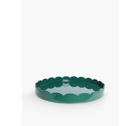 Addison Ross London Green Scallop Lacquered Tray 50cm