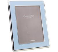 Addison Ross Photo Frame 4x6cm - Portrait or Landscape Display - Ideal Picture Frames for Gifting - Gift for Weddings, Birthday, Anniversary - Modern Design - Silver & Powder Blue - 30mm