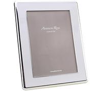 Addison Ross Photo Frame 5x7cm - Portrait or Landscape Display - Ideal Picture Frames for Gifting - Gift for Weddings, Birthday, Anniversary - Modern Design - Silver & White - 30mm