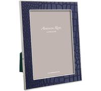 Addison Ross Photo Frame 5x7cm - Portrait or Landscape Display - Ideal Picture Frames for Gifting - Gift for Weddings, Birthday, Anniversary - Modern Design - Faux Blue Croc - 24mm
