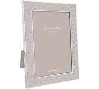 Addison Ross Photo Frame 5x7cm - Portrait or Landscape Display - Ideal Picture Frames for Gifting - Gift for Weddings, Birthday, Anniversary - Modern Design - Faux Ostrich Mist Silver - 24mm