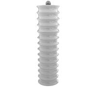 Addison Ross Twister Salt or Pepper Mill - Easy Twist Ceramic Grinder - Sustainable Rubber Wood - Modern Design - Ideal Wedding Gifts or Housewarming Gift - Kitchen Accessories - White - 24cm