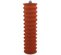Addison Ross Twister Salt or Pepper Mill - Easy Twist Ceramic Grinder - Sustainable Rubber Wood - Modern Design - Ideal Wedding Gifts or Housewarming Gift - Kitchen Accessories - Orange - 24cm
