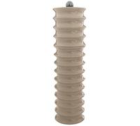 Addison Ross Twister Salt or Pepper Mill - Easy Twist Ceramic Grinder - Sustainable Rubber Wood - Modern Design - Ideal Wedding Gifts or Housewarming Gift - Kitchen Accessories - Cappucino - 24cm