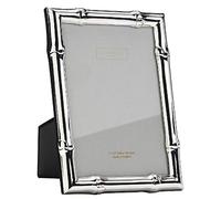 Addison Ross Wide Bamboo Photo Frame 8x10cm - Portrait or Landscape Display - Ideal Picture Frames for Gifting - Gift for Weddings, Birthday, Anniversary - Modern Design - Silver - 5mm