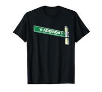 Addison St Chicago City Street Sign North Side T-Shirt
