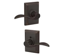 Addison Trim with Accent Hall and Closet Lever, Aged Bronze (F10 Acc 716 ADD)