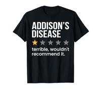 Addisons Disease One Star Rating Addison’s Disease Awareness T-Shirt
