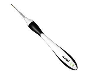 Addiswings Crochet Hook with Gold Tip and Handle by Addi | Size: 1mm/16cm