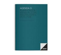 ADDITIO - G Agenda for Teachers | Monthly Planner | 16 Months | Notes | Size 19.5 x 28.5 cm | Spanish | Turquoise Blue | Olive Green