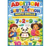 Addition and Subtraction Math Drills: Easy Single-Digit Math Facts Practice Workbook for Grades K-2