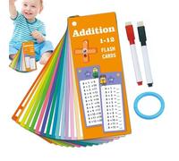 Addition Flash Cards, Multiplication Flash Cards - Mathematics Learning Cards for Maps - Math Fact Flash Cards For, Digital Addition Games Cards, 14X Card