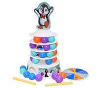 Addition Math Facts Games Interactive Penguin Multiplayer Game Parent-Child Game Board Ski Track Education Go Game for Toddlers Pocket (As shown, One Size)